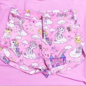 Dolls Kill x My Little Pony Shorts Heart Back Pockets